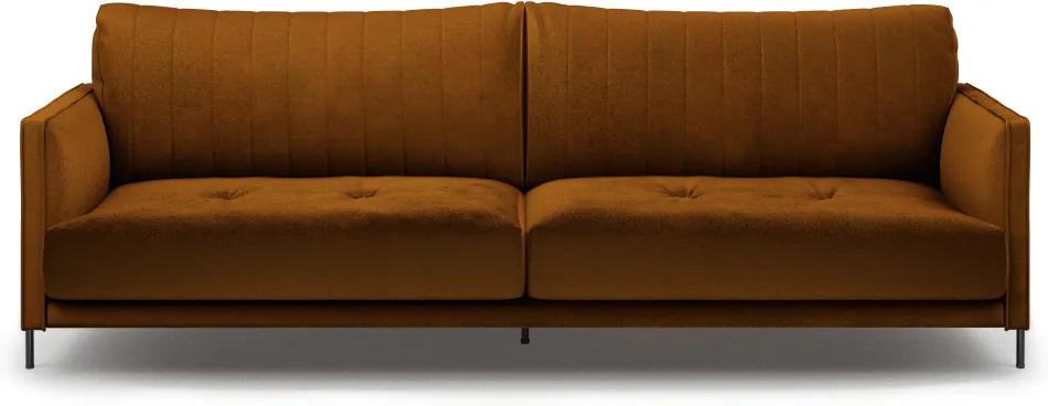 Rivièra Maison - Bal Harbour Sofa 3,5 Seater, velvet, golden brown - Kleur: goud