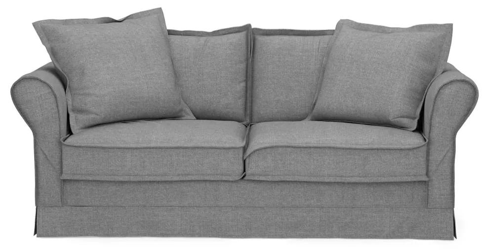Rivièra Maison - Carlton Sofa 2,5 Seater, washed cotton, grey - Kleur: grijs