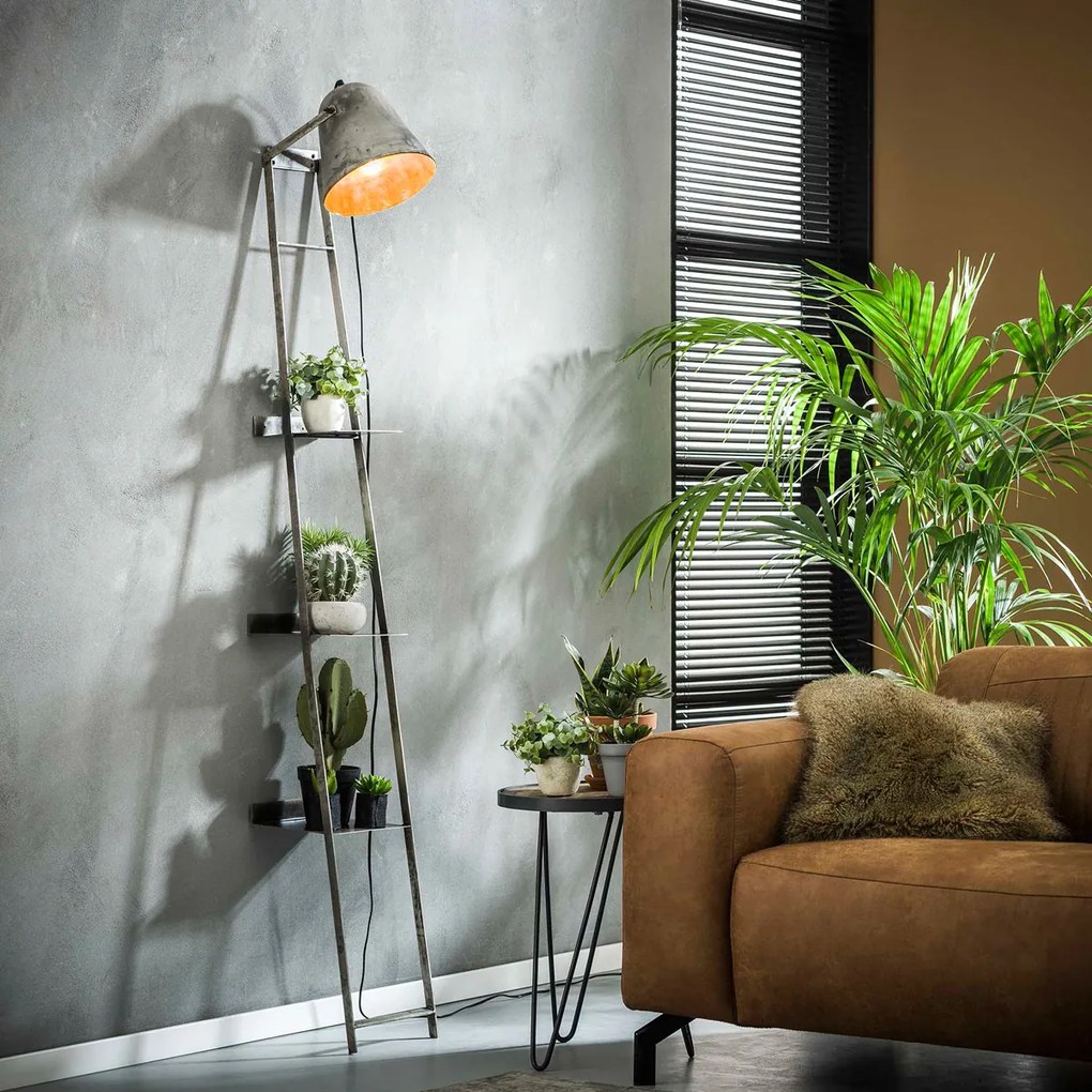 Leunrek Lamp Industrieel - 23x35x186cm.
