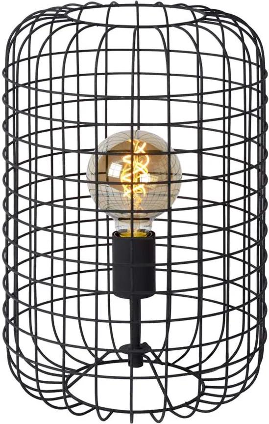 Lucide tafellamp Esmee - zwart - 26x40 cm - Leen Bakker