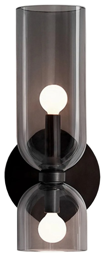 WANDLAMP APP1208-2W Zwart