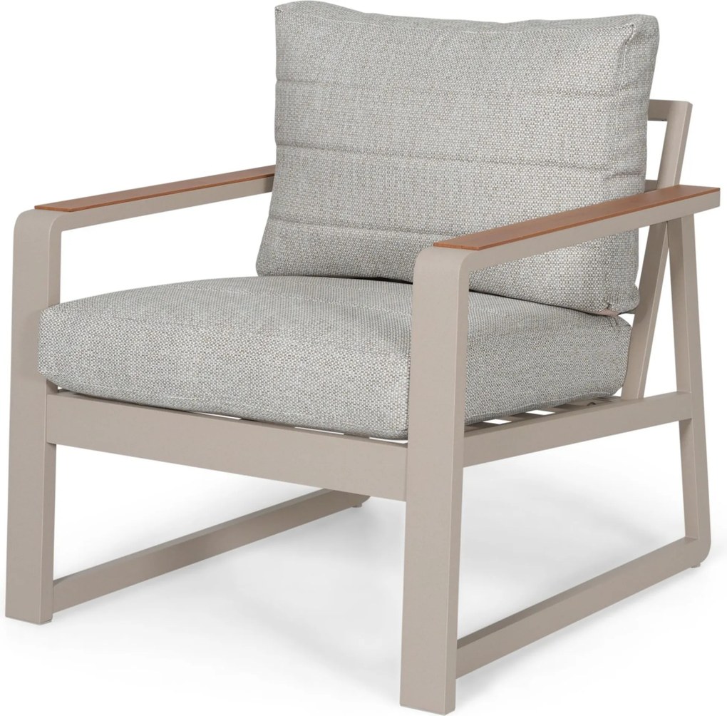 Stoel en Bank Loungeset 7 personen Aluminium Zand/Beige Lifestyle Garden Furniture Sabbia