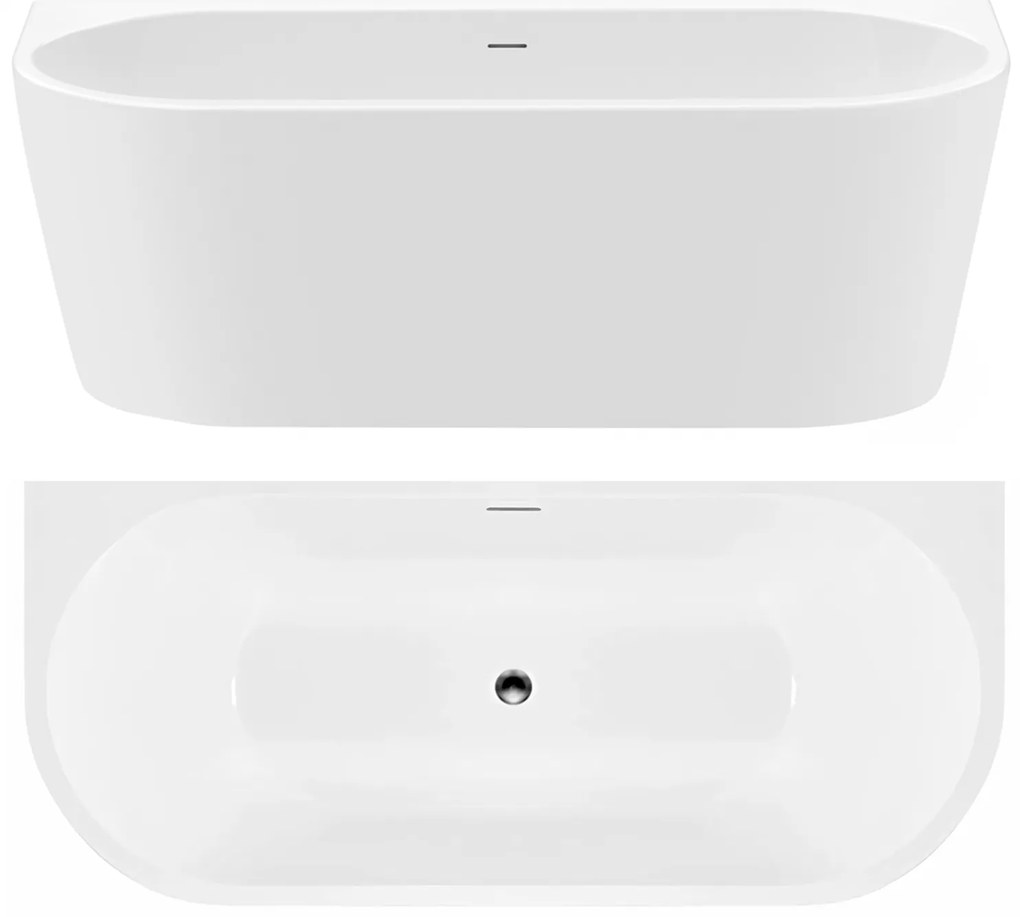 Wandbad van acryl OLIMPIA 170cm