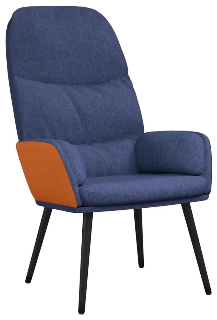 vidaXL Relaxstoel stof blauw