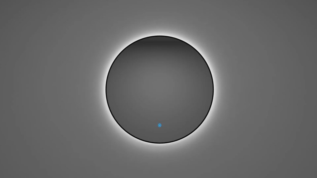 Mueller Novi ronde spiegel met LED verlichting 80cm zwart mat