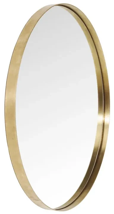 Kare Design Curve Ronde Messing Spiegel 100 Cm - 100x100cm