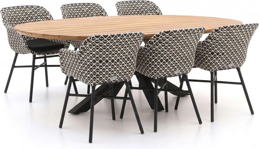 Diningset Hartman  | 6 personen | Tuinset teakhout | 7-delig | Kees Smit Tuinmeubelen