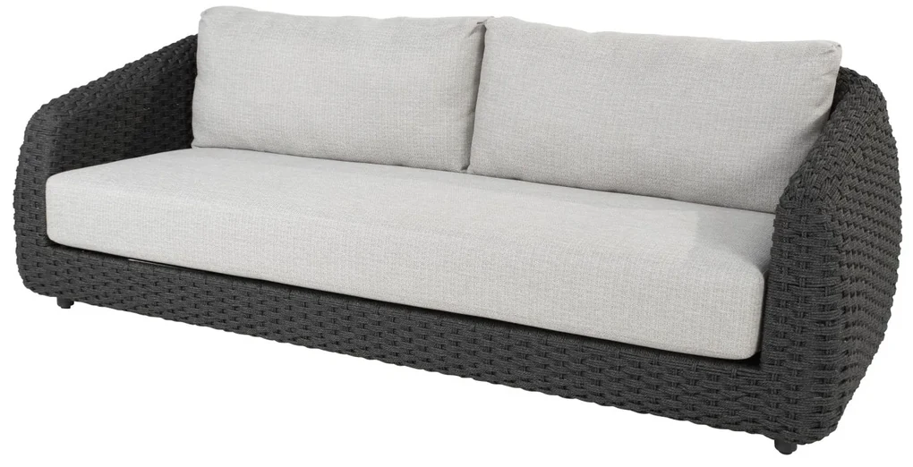 4 Seasons Outdoor Saint-Tropez loungeset met tafel Loungeset lichtgrijs weerbestendig