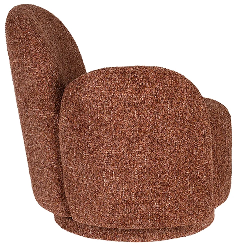 Dutchbone Rose Draaibare Fauteuil Bordeaux