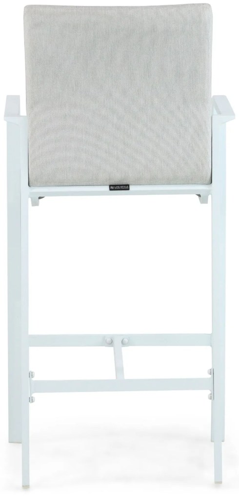 Barstoel Aluminium/textileen Wit Lifestyle Garden Furniture Rome