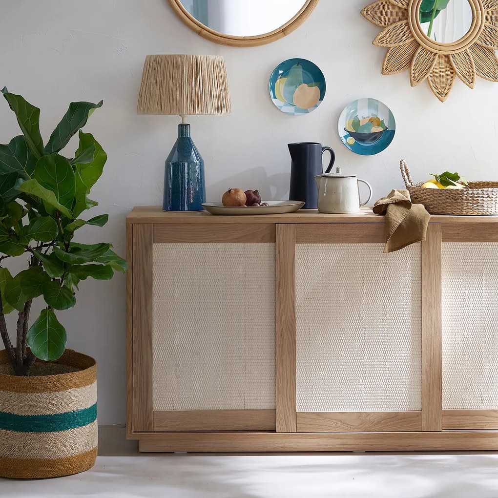 Lampenkap in raffiaØ32 cm, Rafita