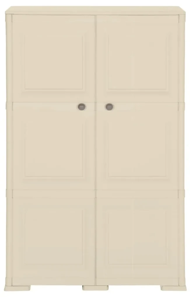 vidaXL Opbergkast hout-look 79x43x125 cm kunststof wit
