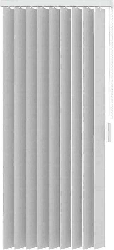 Stoffen verticale lamellen lichtdoorlatend 89 mm - wit - 150x180 cm - Leen Bakker