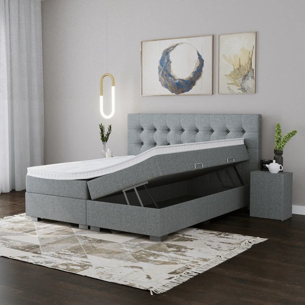 Boxspring Lissabon met opbergruimte