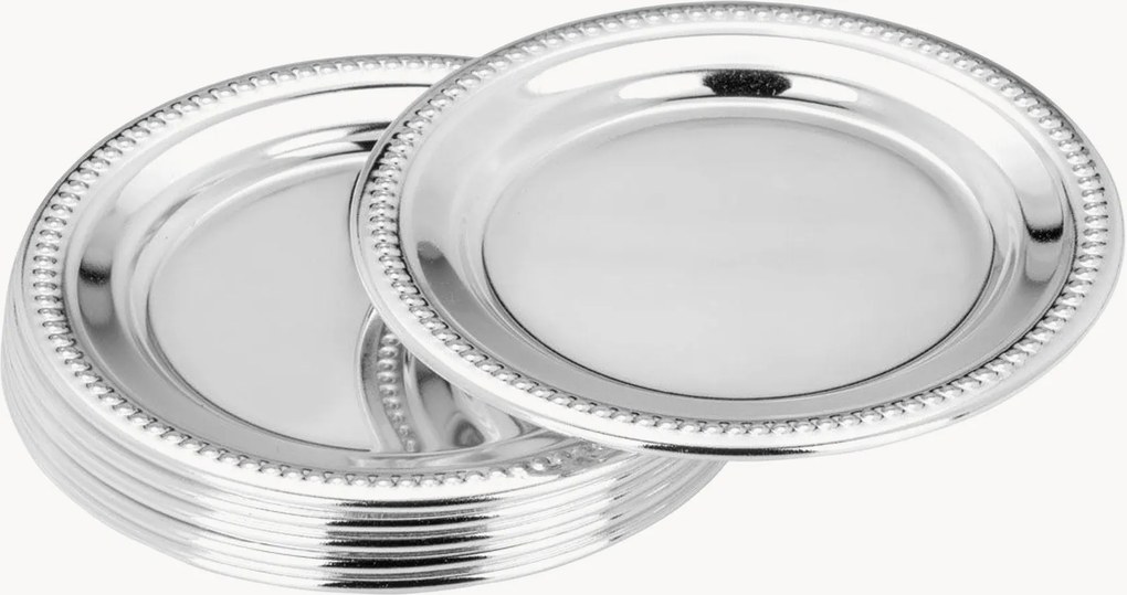 Verzilverde kleine dessertbordjes Sonnenberg, 6-delig