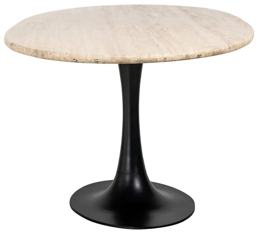 Richmond Interiors Hampton Ovale Eettafel Beige Travertin - 230 X 100cm.