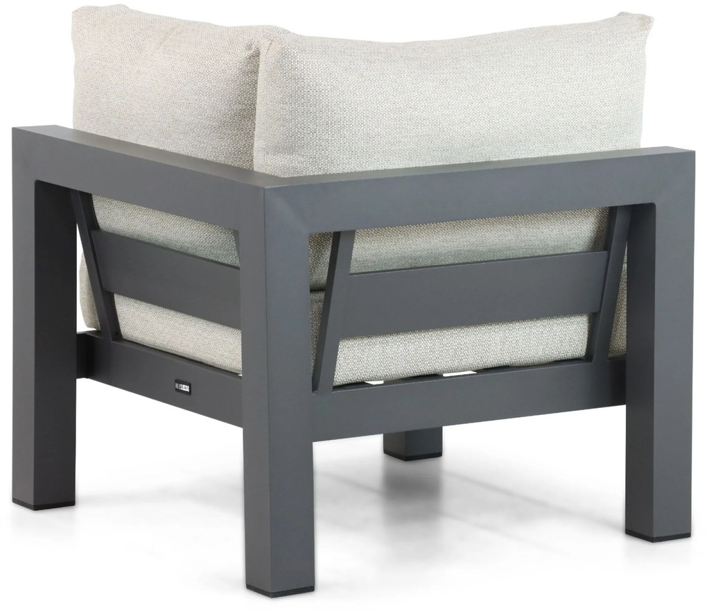 Hoek loungeset 5 personen Aluminium Grijs  Lifestyle Garden Furniture Luca