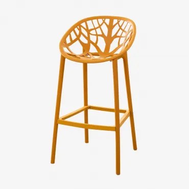 Ores Hoge Tuinstoel Van Polypropyleen Mosterd & ↑65 Cm - Sklum