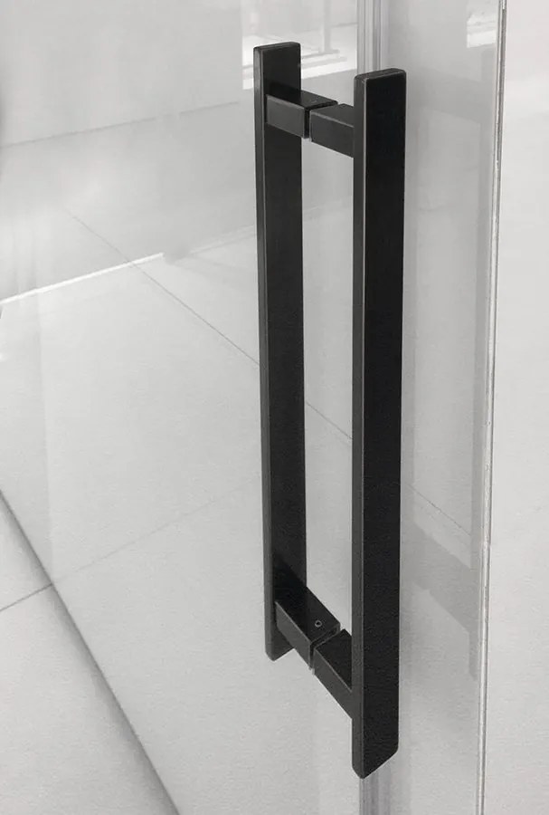 Gelco Volcano douche schuifdeur 180cm mat zwart anti-kalk