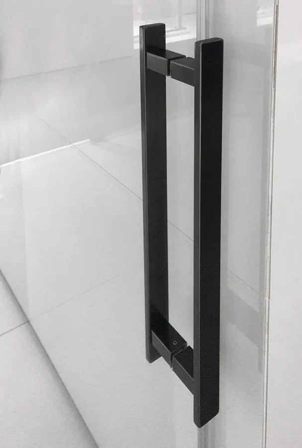 Gelco Volcano douche schuifdeur 180cm mat zwart anti-kalk