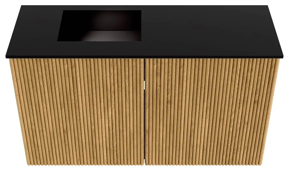 Mondiaz Joya 70cm toiletmeubel oak met wastafel faye links 1 kraangat urban