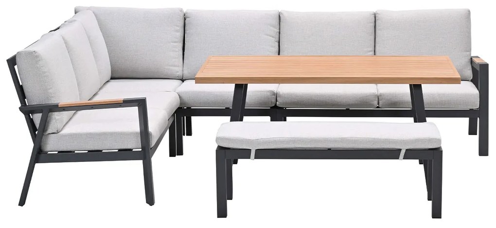 Garden Impressions Lissabon lounge dining set 6-delig - valley sand