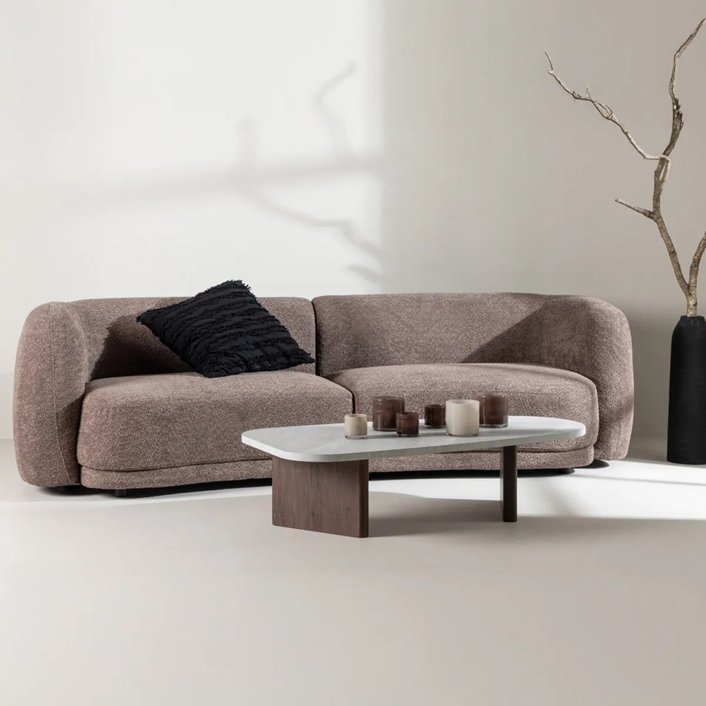 Driezitsbank Boucle Bruin