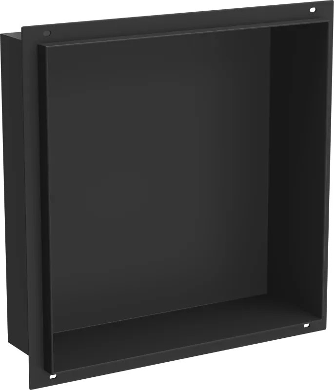 Mexen X-Wall-NR inbouwplank zonder flens 30 x 30 cm, zwart - 1971303010