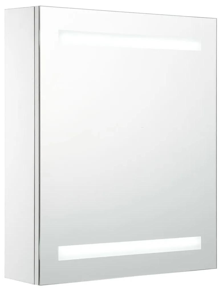 vidaXL Badkamerkast met spiegel en LED 50x13,5x60 cm