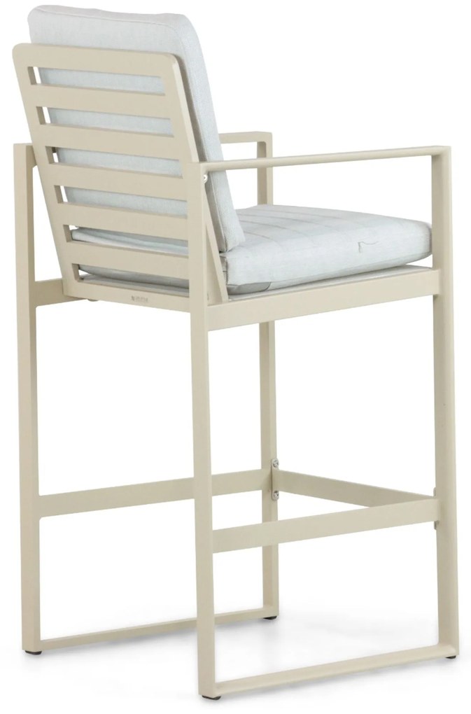 Barstoel Aluminium Taupe-naturel-bruin Lifestyle Garden Furniture Nuno