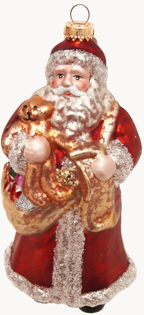 Handbeschilderde kerstboomhanger Nostalgic Santa
