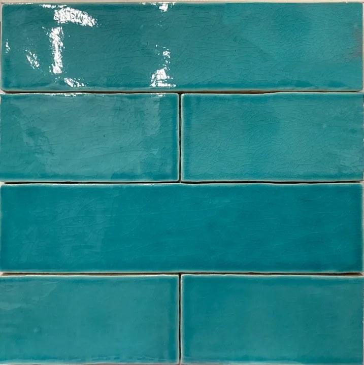 Hoogglans Wandtegel 7.5x30 Cm Zee Blauw A158