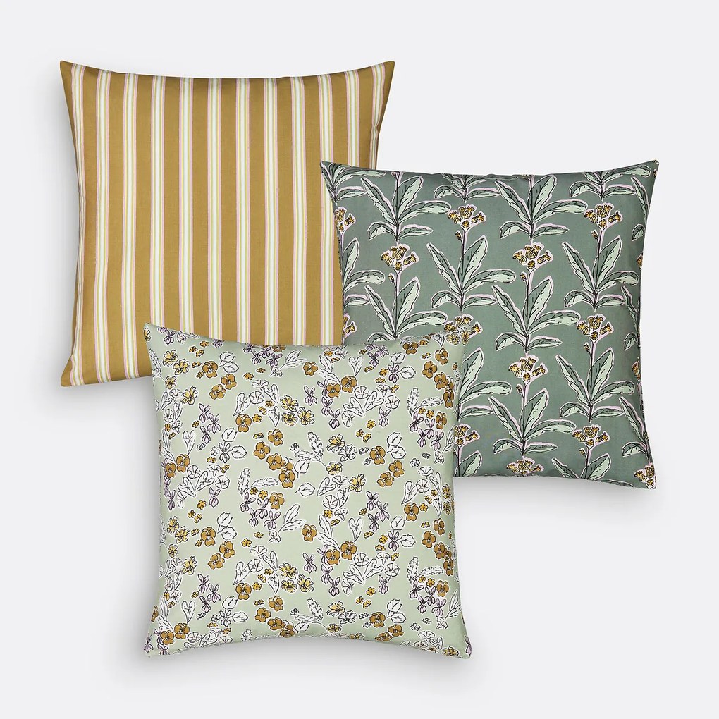 Set van 3 kussenhoezen 40x40 cm, Céciliane