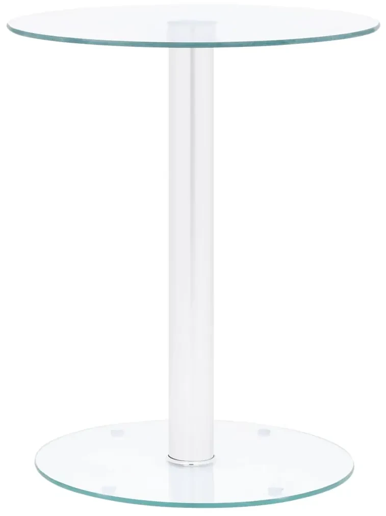 vidaXL Salontafel 40 cm gehard glas transparant