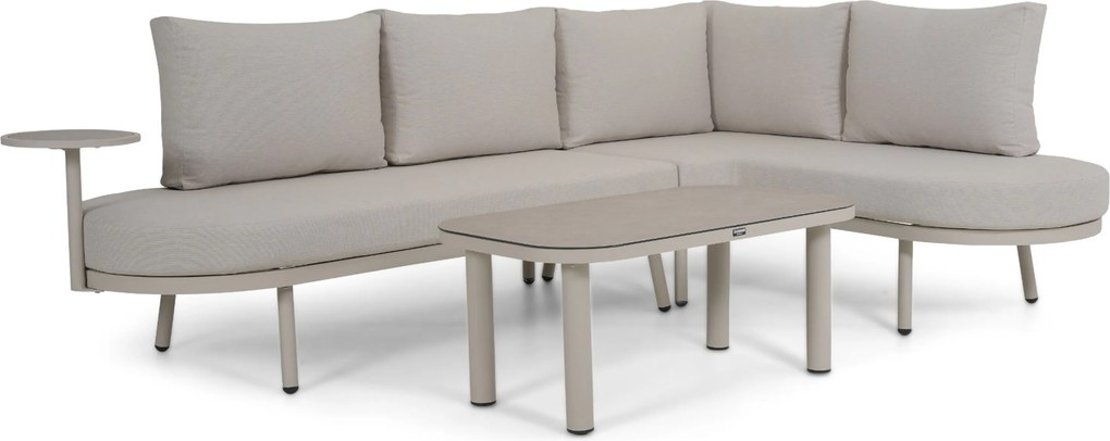 Loungeset tuin 5 personen Aluminium Zand/Beige Domani Furniture Sylva
