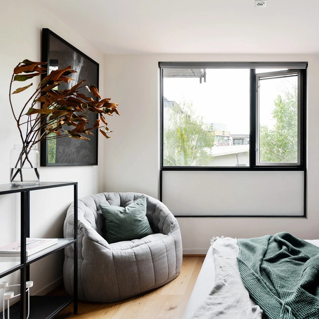 Butterfly Zitzak - Keystone Grey (Tweedekans)