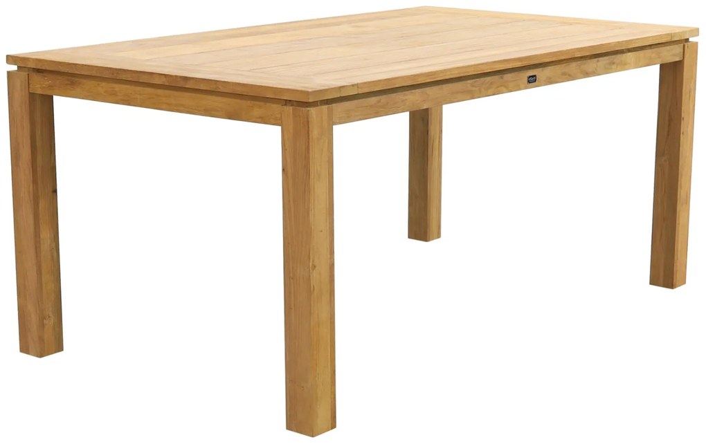 Jasmine Naturel/Rome 4-persoons dining tuinset 170x100 cm. - Brown teak