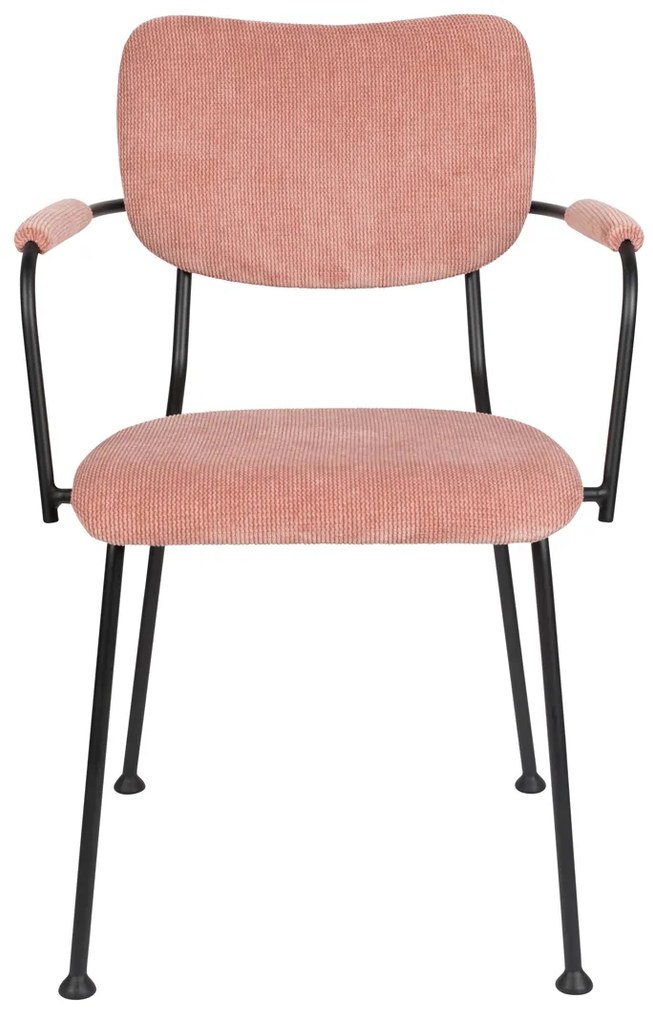 Zuiver Benson Design Armstoel Roze Stof