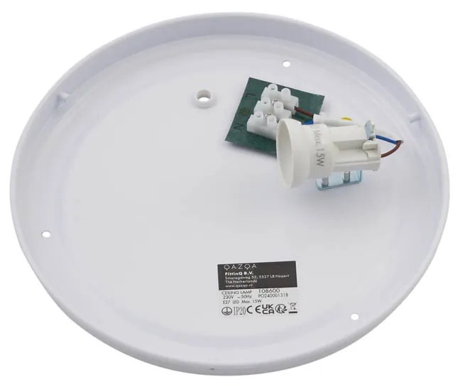 Oosterse plafondlamp bamboe naturel 30cm - Tremmo