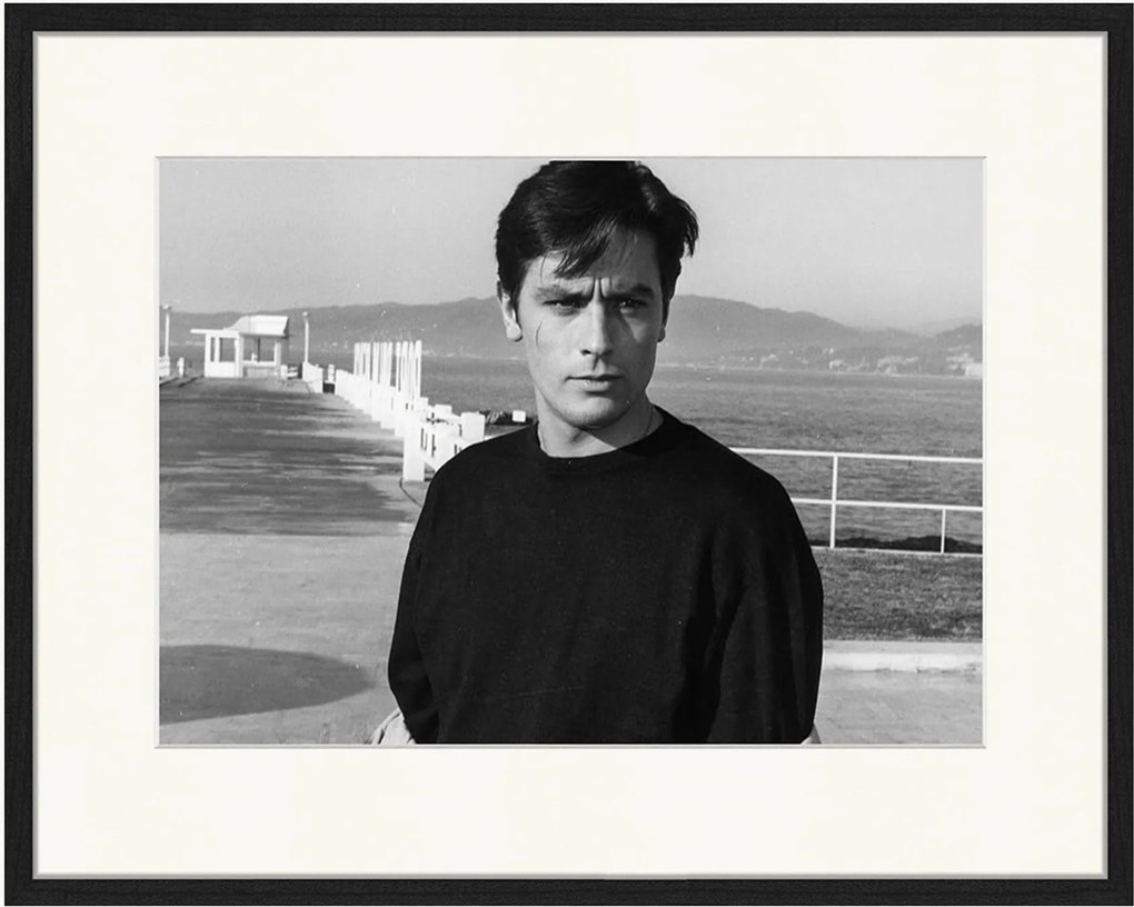 Ingelijste digitale print Alain Delon In Any Number Can Win