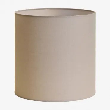 Arlina Stoffen Lampenkap Licht Taupe Grijs & Ø30 Cm - ↑30 Cm - Sklum