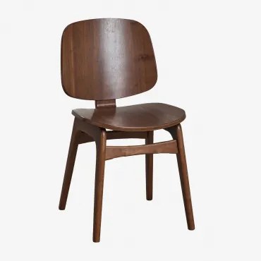 Canada Houten Eetkamerstoel Donker Hout & Donker Hout - Sklum