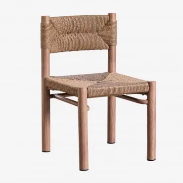 Set Van 2 Greitiel Eetkamerstoelen Natuurlijk - Sklum