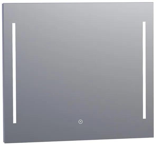 Saniclass spiegel Deline - 80x70cm - verlichting - aluminium 3864s
