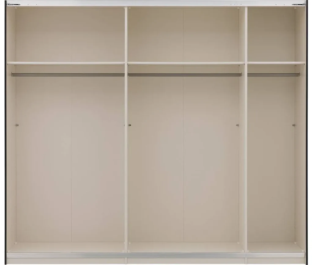 Goossens Kledingkast Easy Storage Sdk, 253 cm breed, 220 cm hoog, 2x 3 paneel schuifdeuren