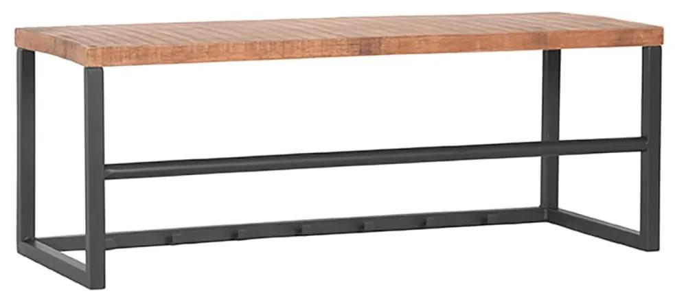 LABEL51 Kapstok Swing 80x30x30 cm hout/gebrand staalkleurig