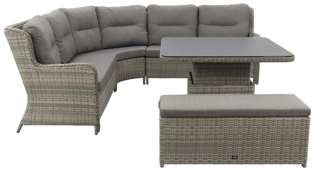 Sandigo lounge dining set met bijzetbank