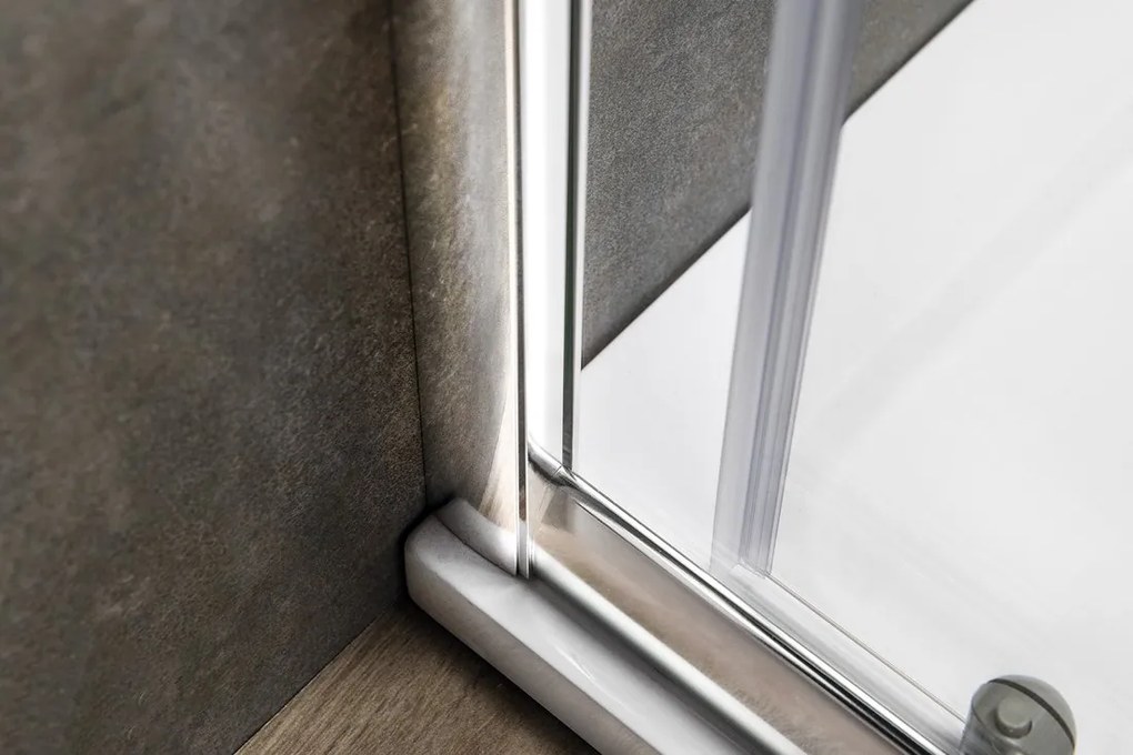 Aqualine Agga vierkante douchecabine 80x80cm chroom