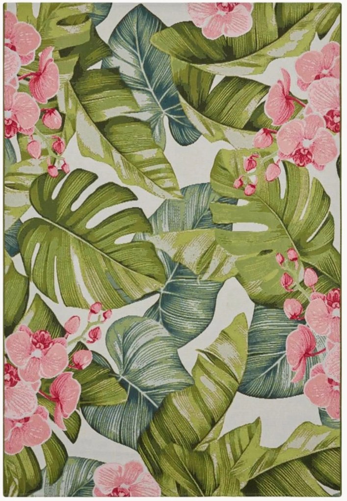 Laagpolig in- & outdoor vloerkleed Flair Tropical