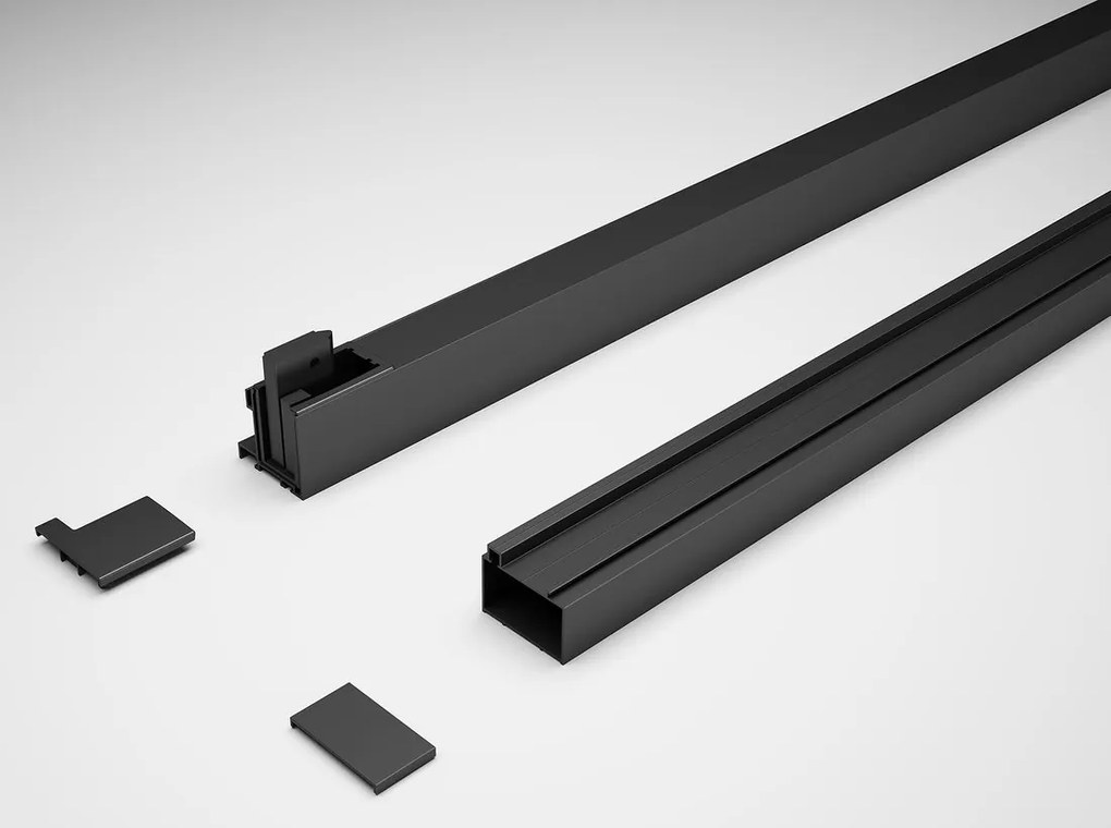 Polysan Deep Black verbredingsprofiel 2.5cm zwart mat